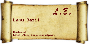 Lapu Bazil névjegykártya